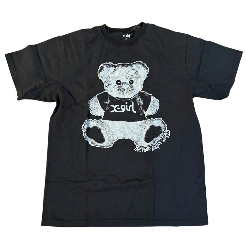 X Girl Grey Unisex Bear T Shirt Size M